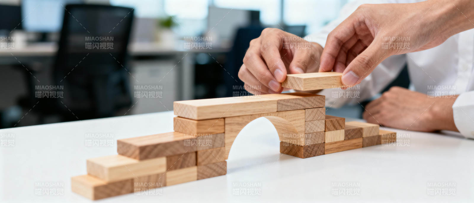 搭建木桥模型图片