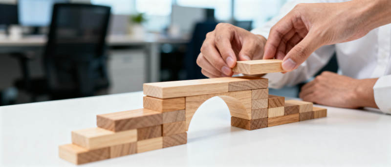 搭建木桥模型图片