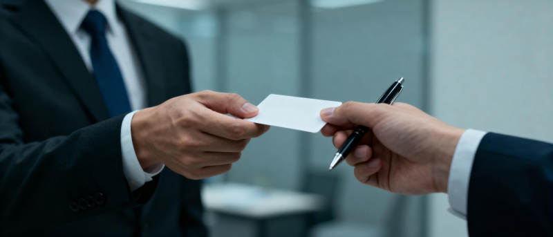 商务交名片图片