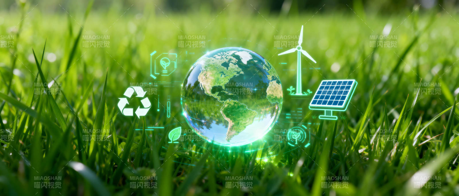 绿色地球 环保未来图片