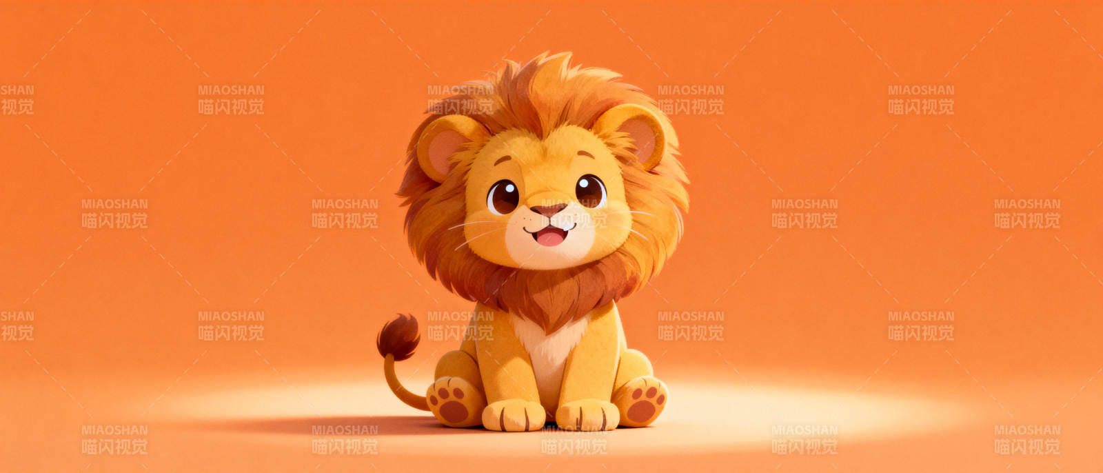 可爱小狮子图片