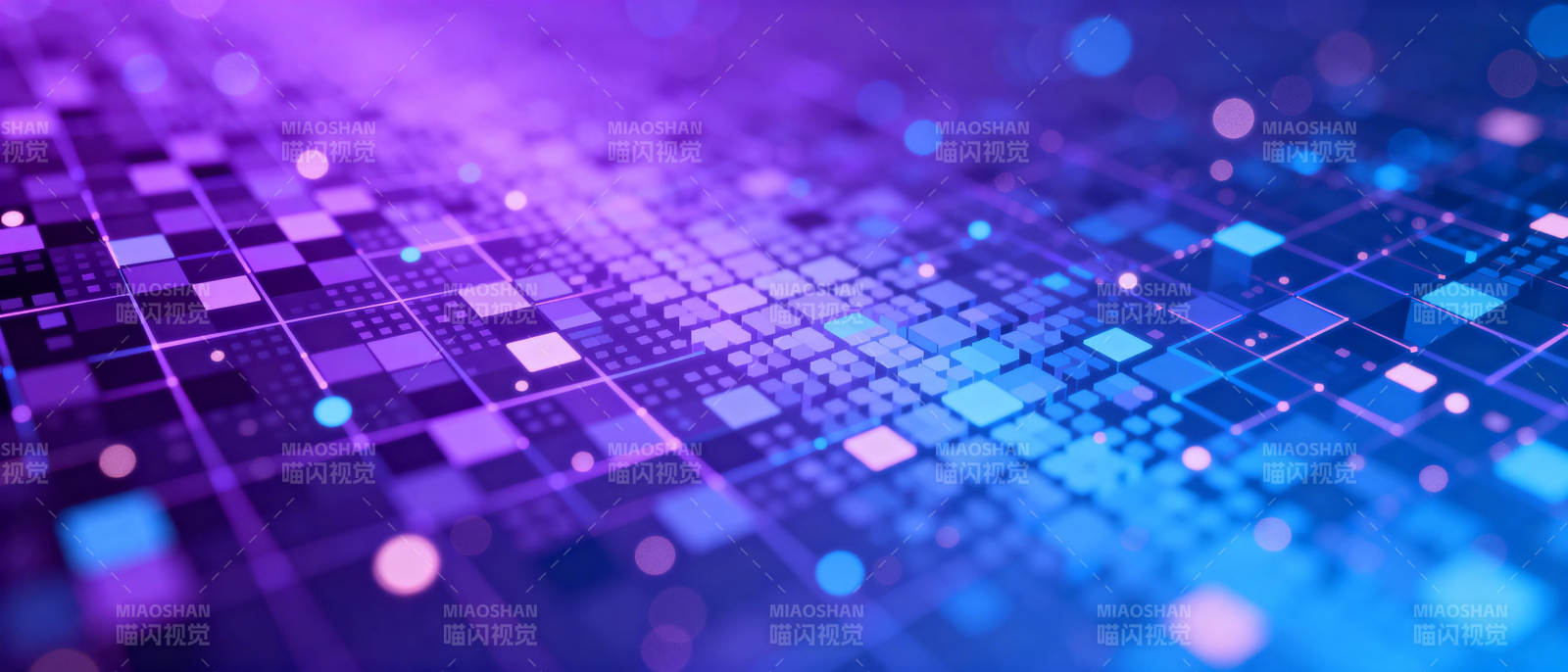 科技蓝紫光效图片