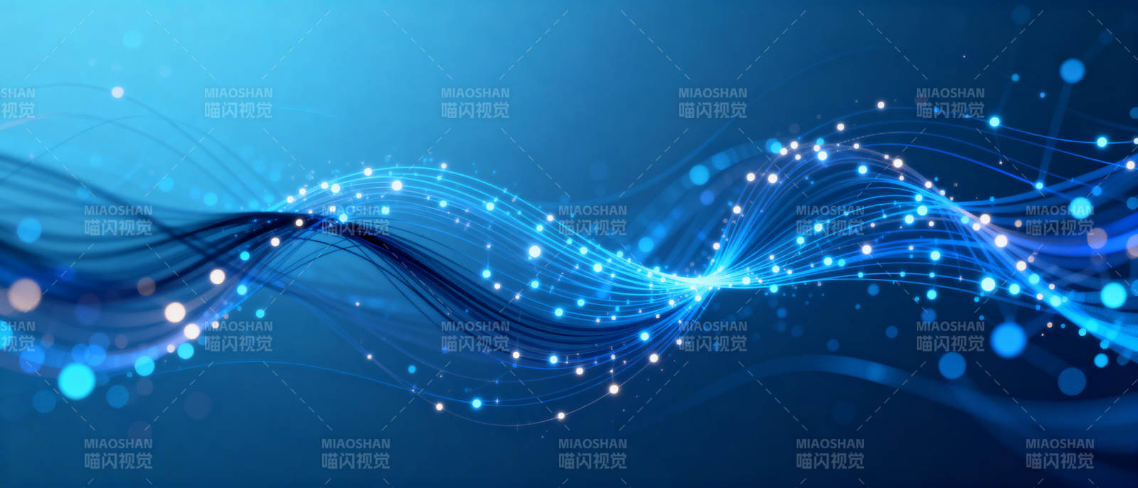 蓝光流线梦幻图片