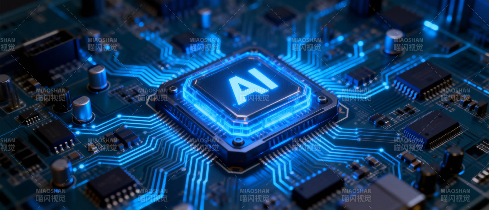AI芯片科技感十足图片