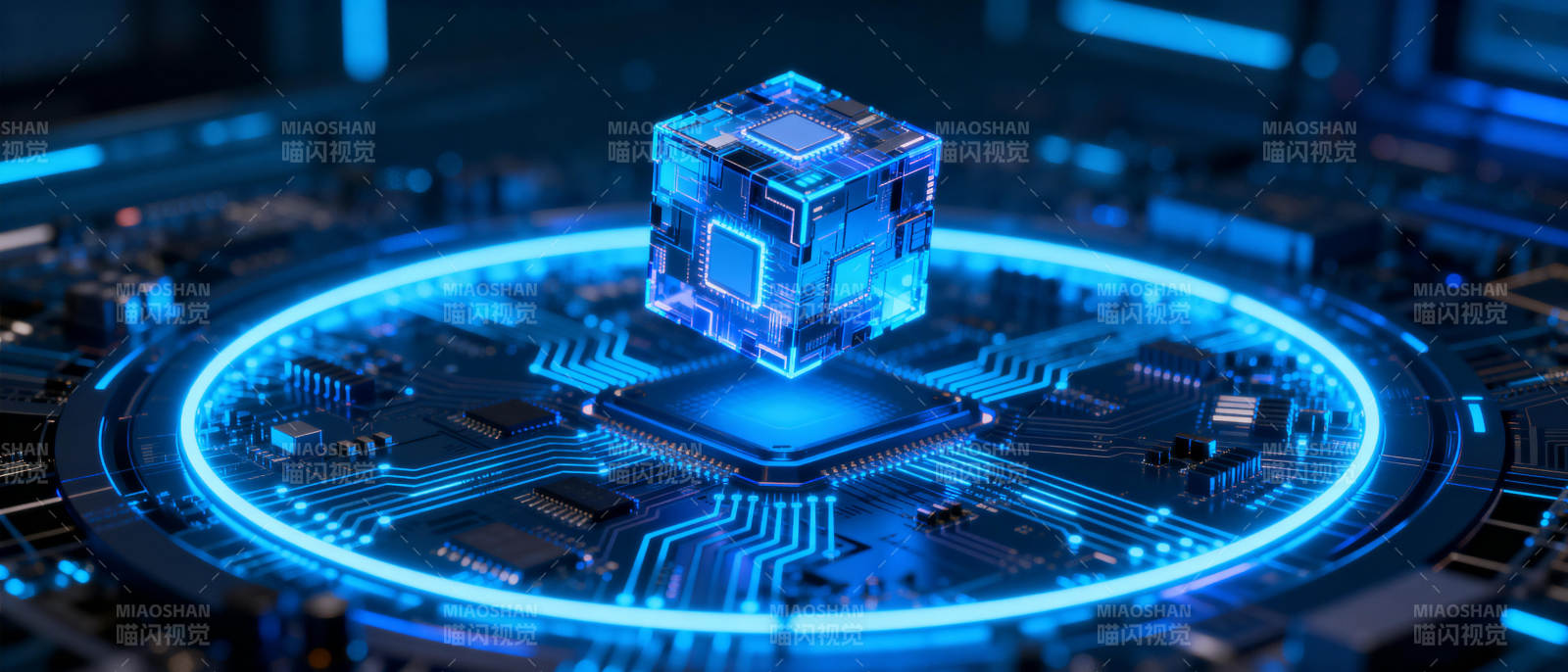 科技立方体未来感图片