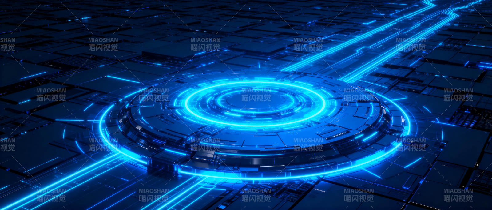 科技蓝光矩阵图片