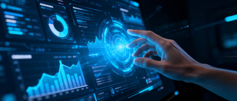 未来科技触控界面图片