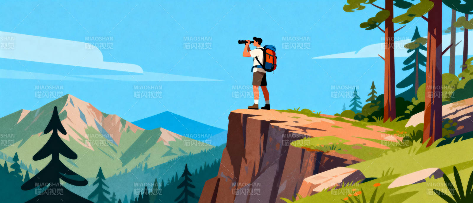 登高望远 心旷神怡图片