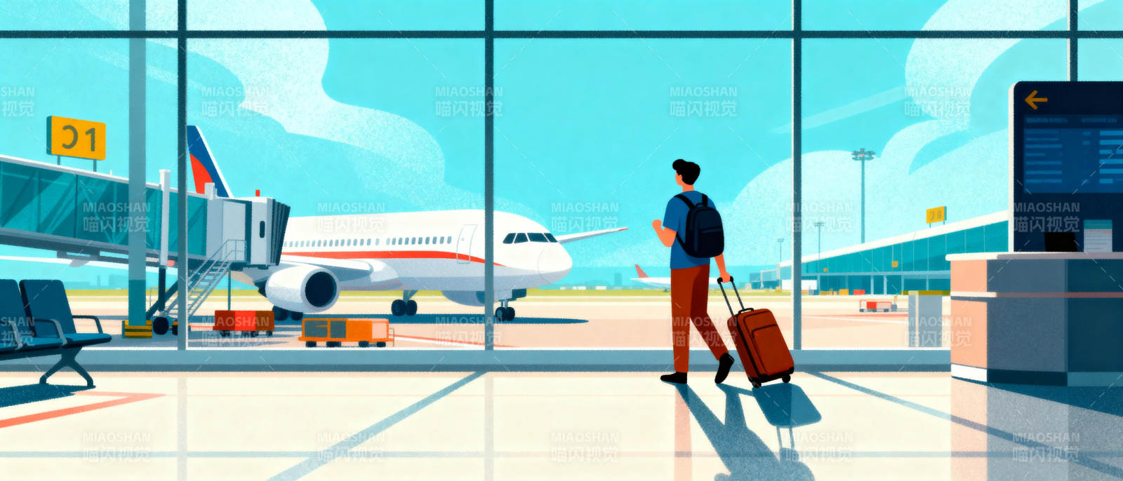 机场候机场景图片