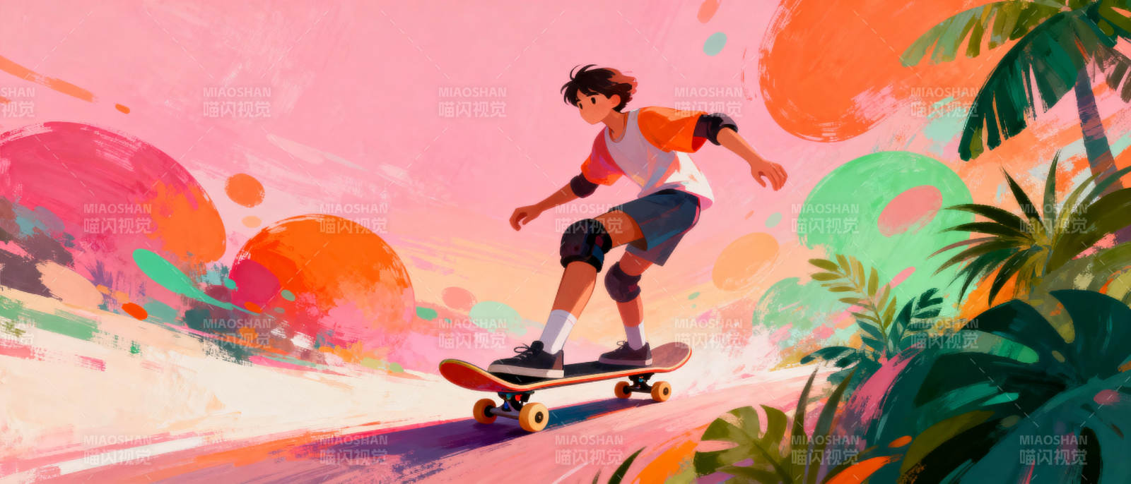 滑板少年冲浪记图片