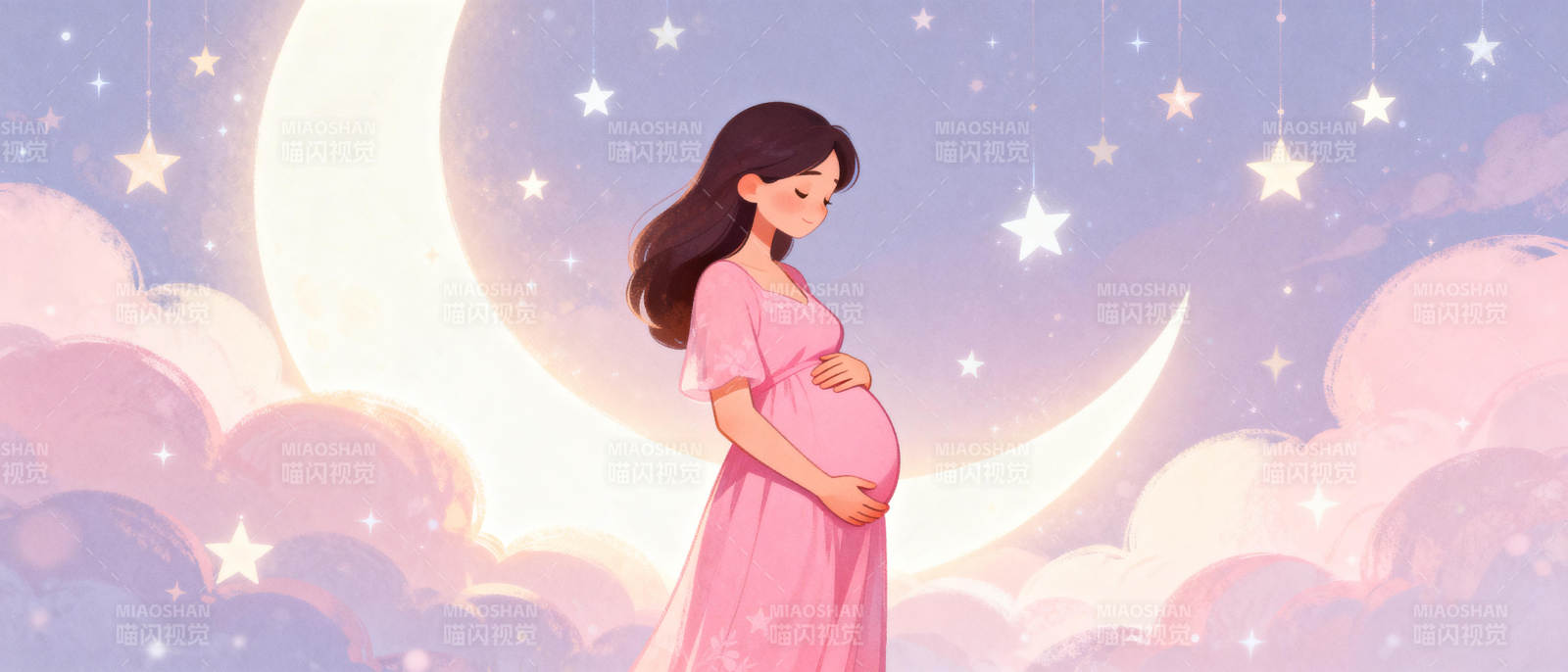 月夜孕梦图片