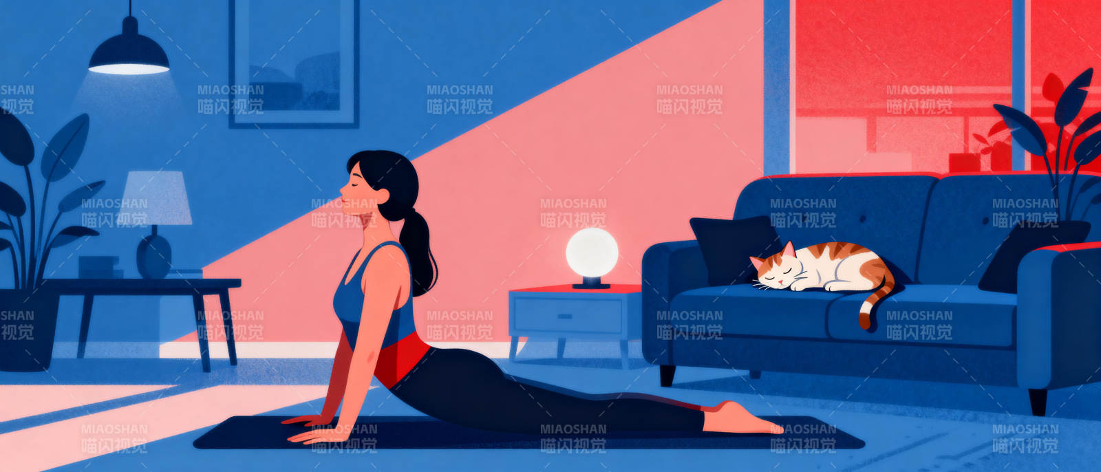 居家瑜伽时光图片