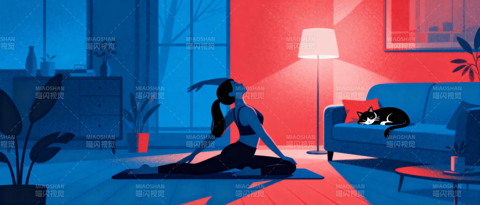 静谧瑜伽时光图片