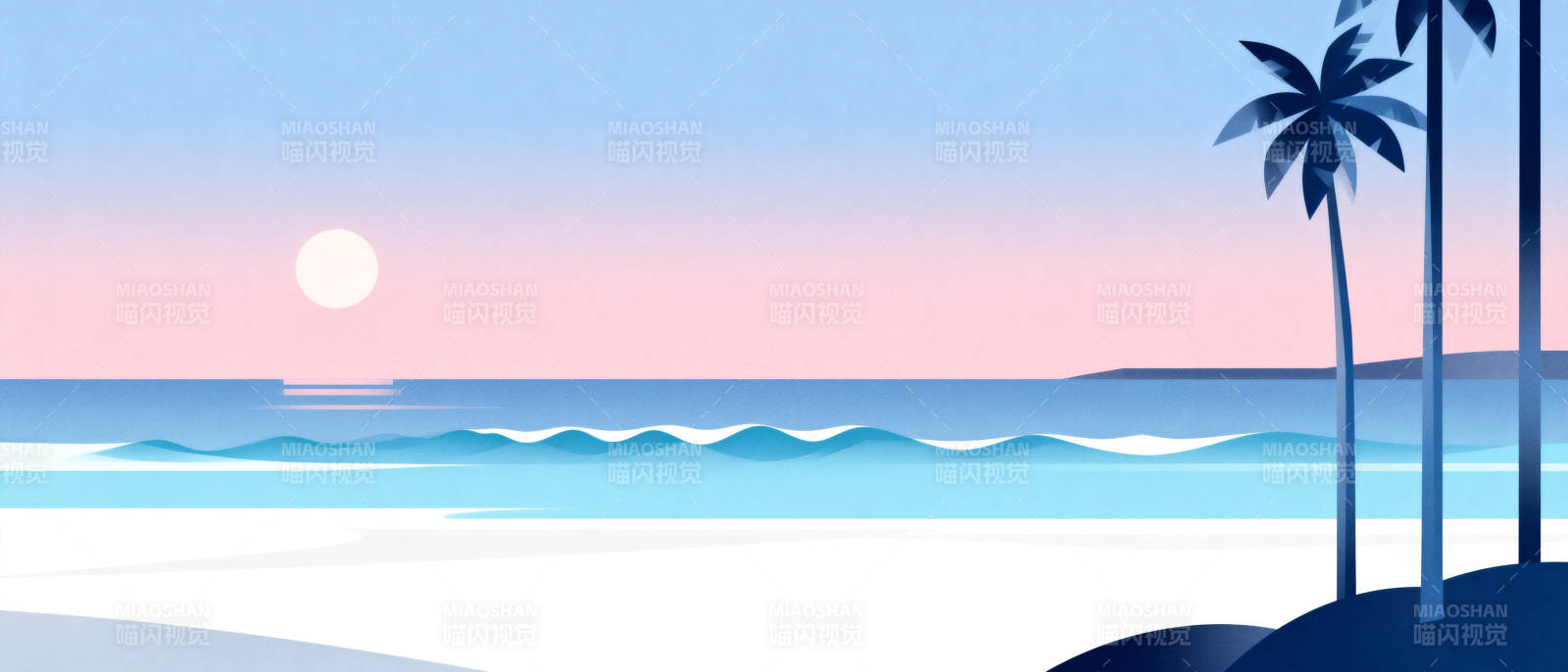 海边日落美景图片