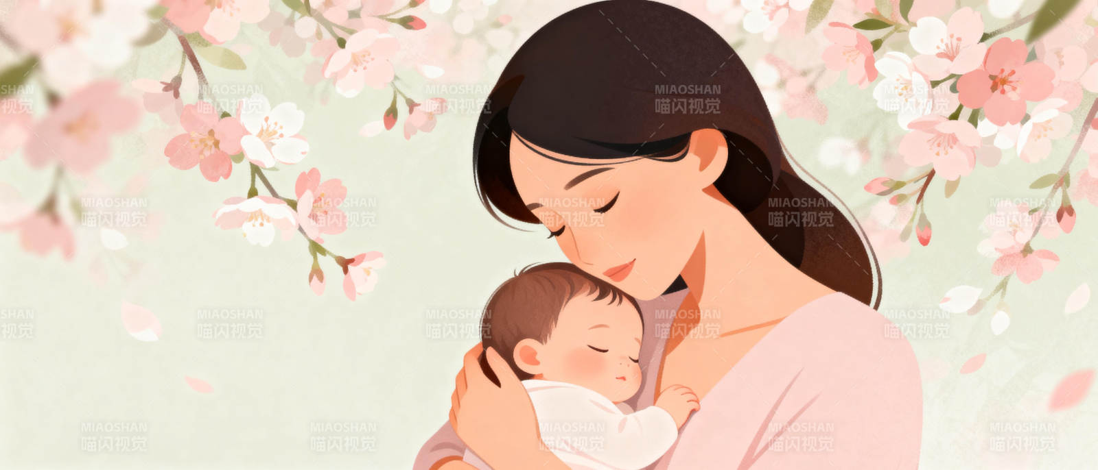 母爱如春 温馨相伴图片