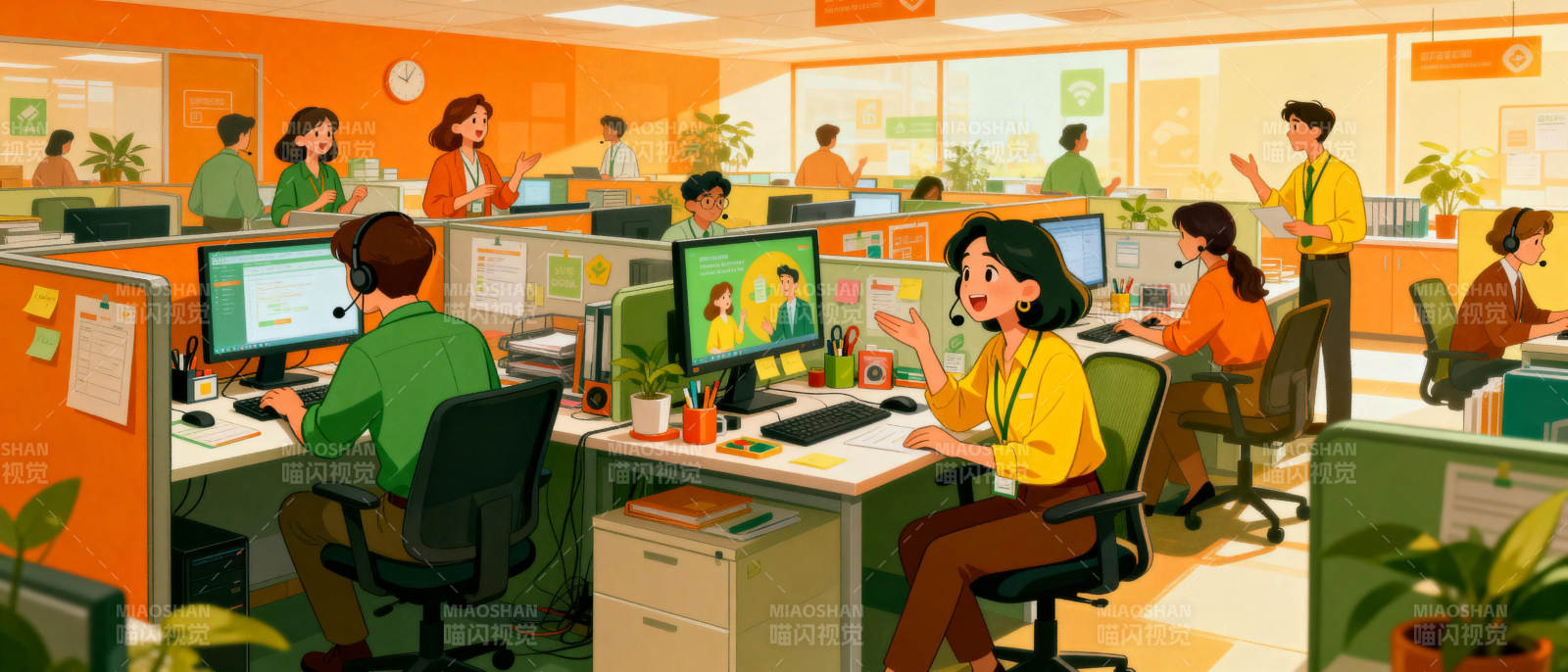 活力办公日常图片