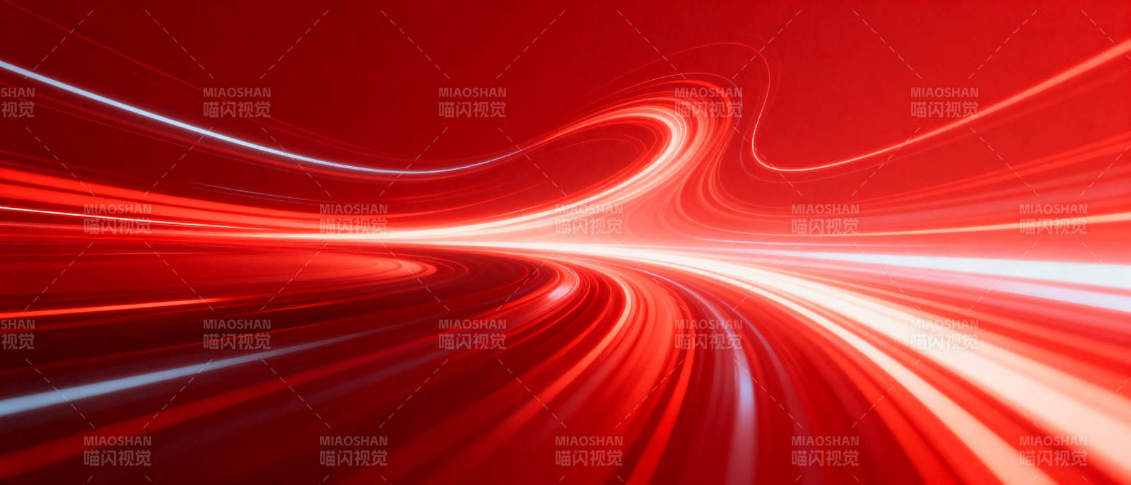 红色流光轨迹图片