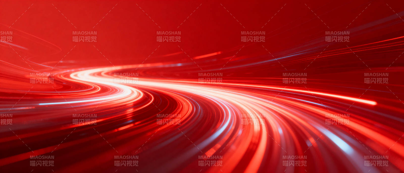 红色光轨流动图片