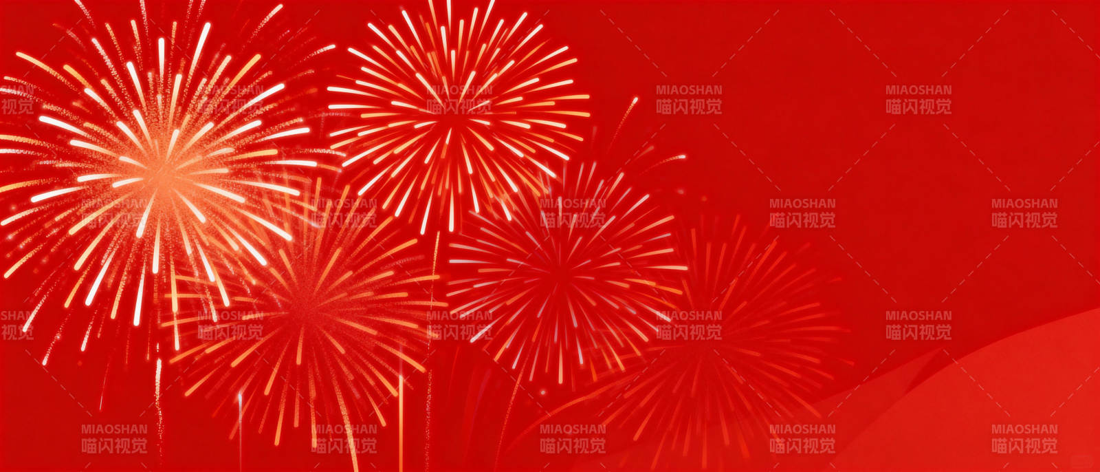 烟花绽放迎新春图片