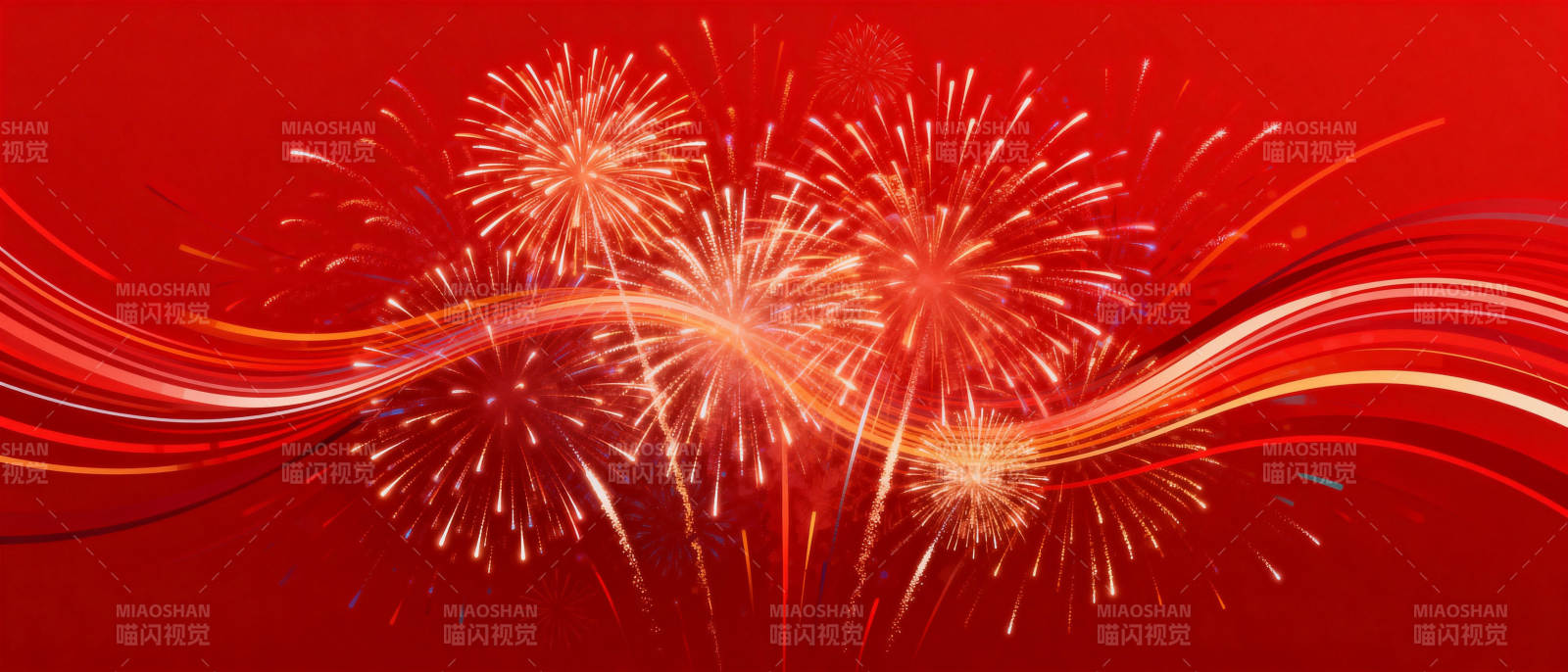 璀璨烟花迎新春图片