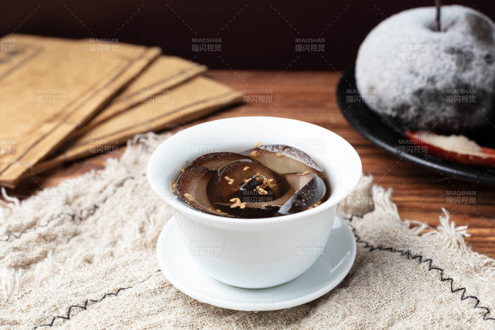 桂花冻梨茶图片