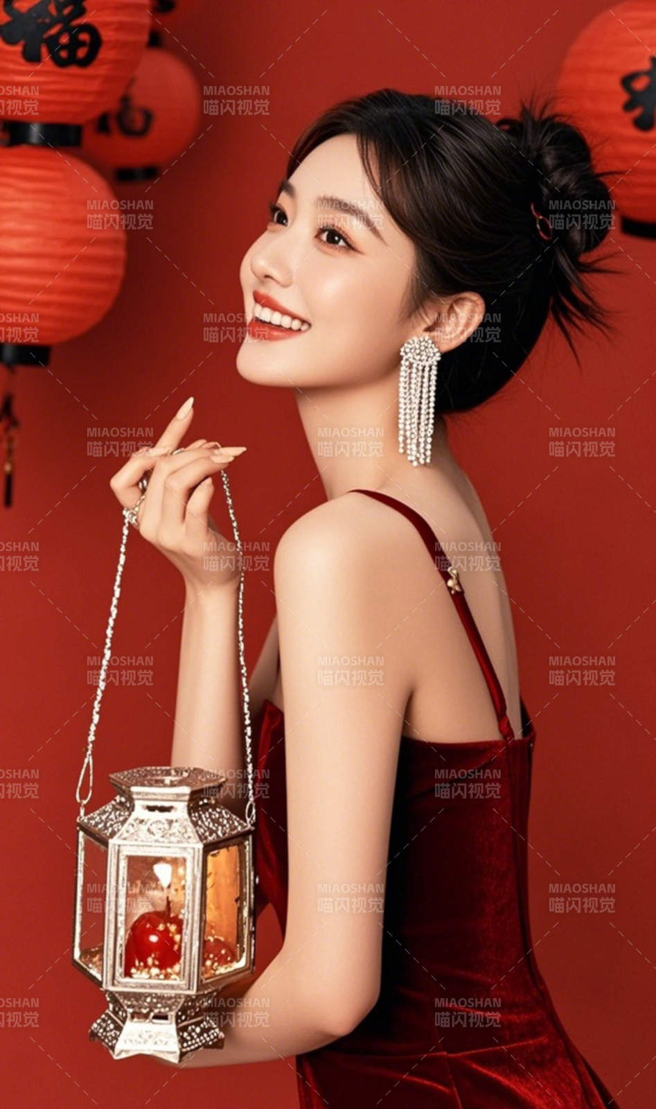 红妆喜庆迎新春图片