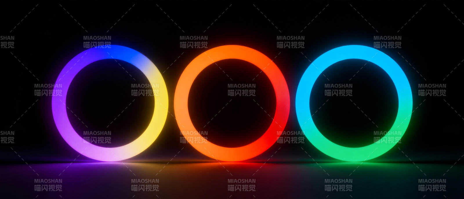 三色光环闪耀图片