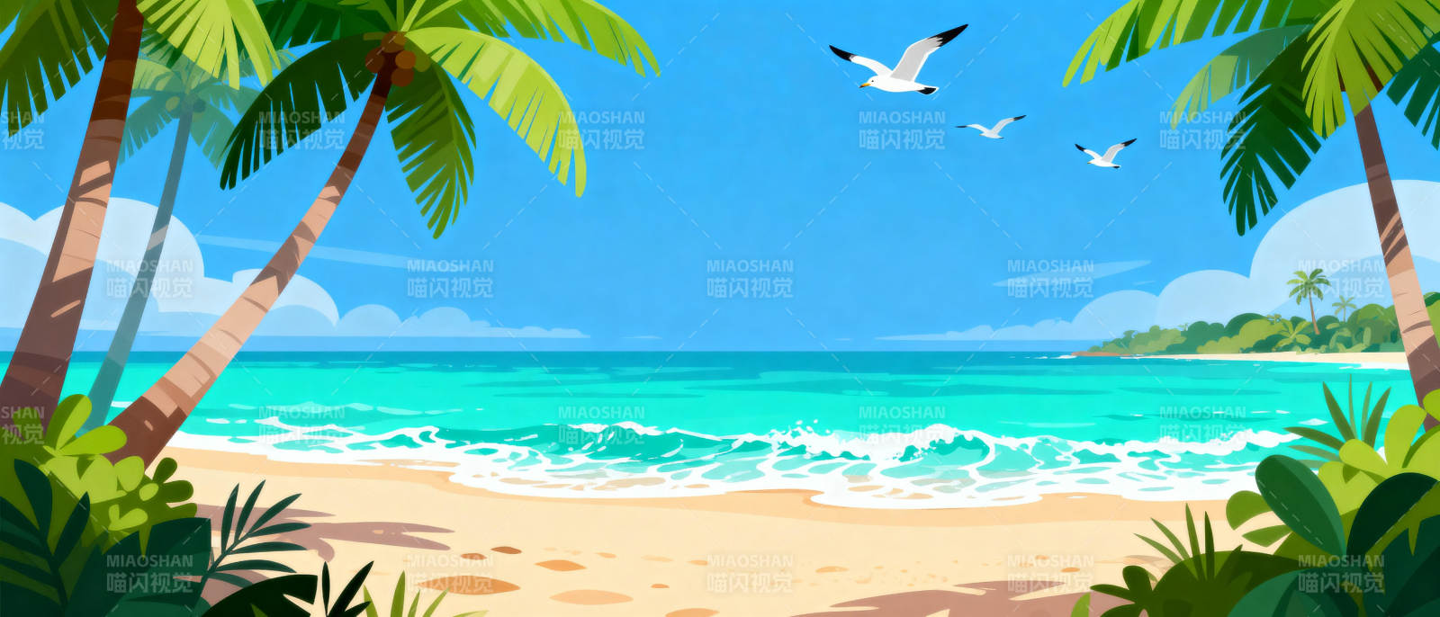 热带海滩风光图片