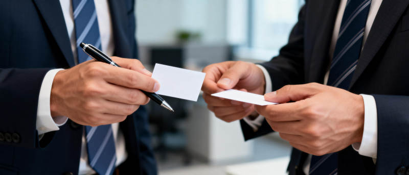 商务交名片图片