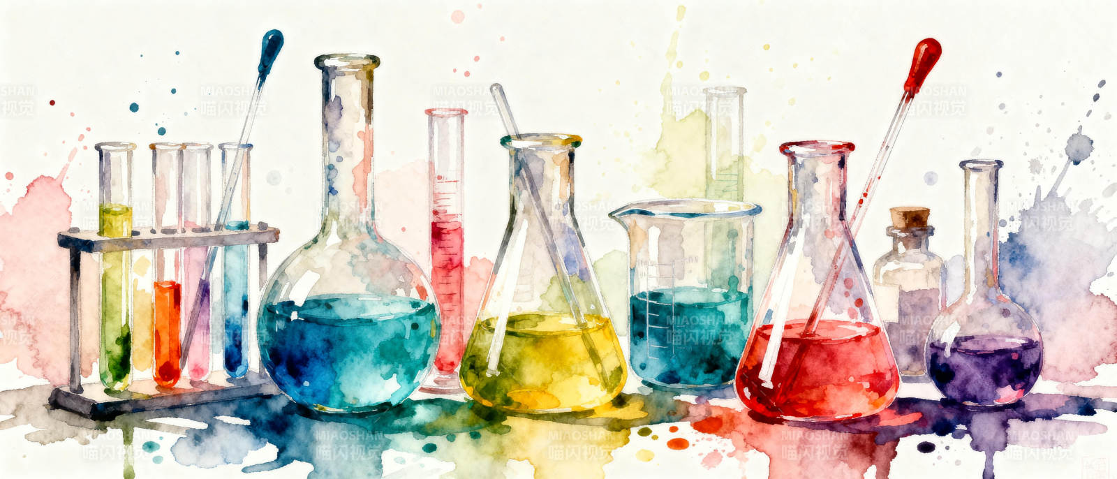 实验室色彩斑斓图片