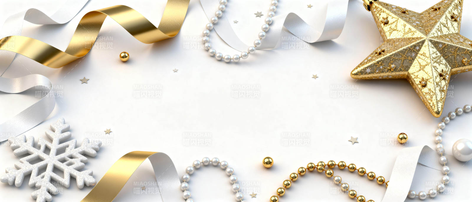 金色圣诞装饰图片