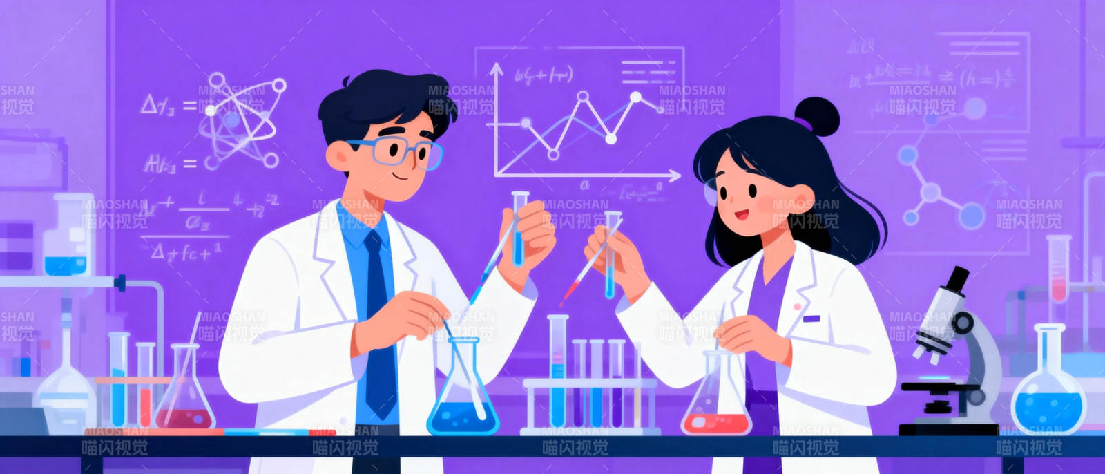 实验室里的科学探索图片