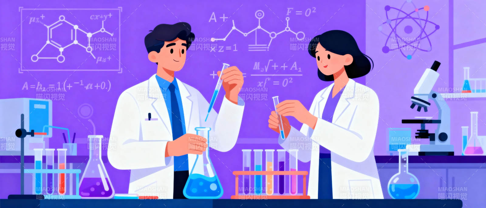 实验室里的科学探索图片
