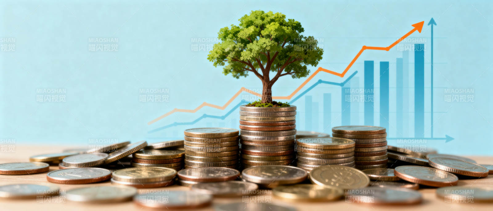 财富增长树图片
