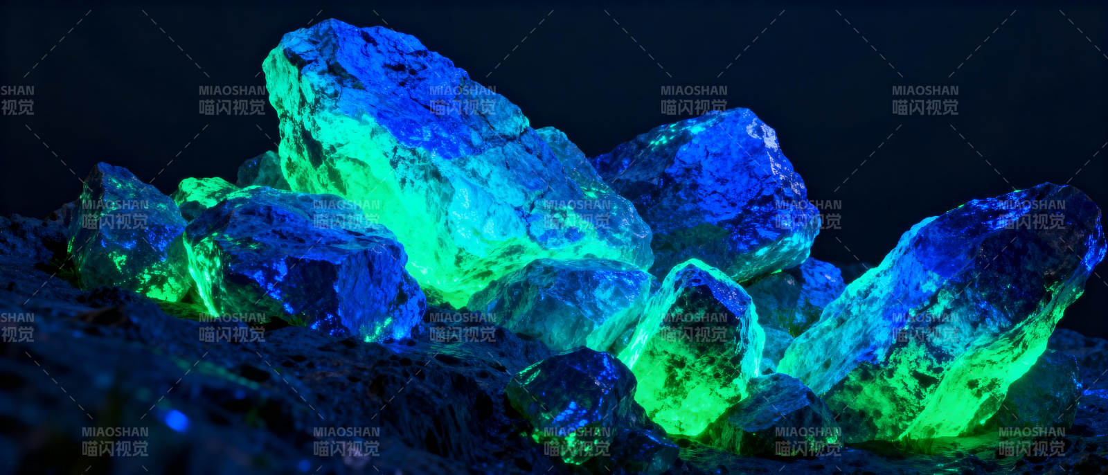 荧光矿石奇观图片