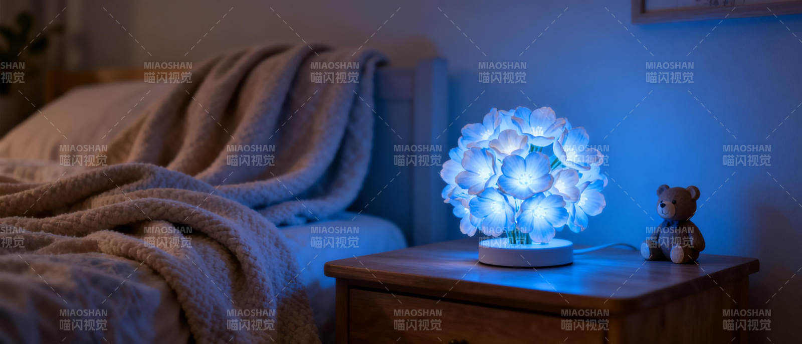 梦幻花灯伴眠夜图片