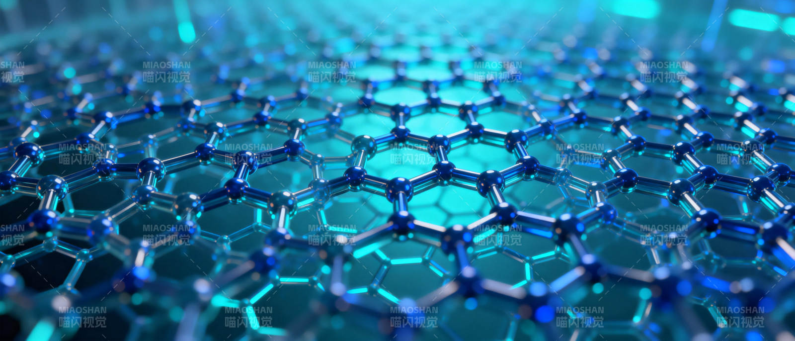 石墨烯结构特写图片