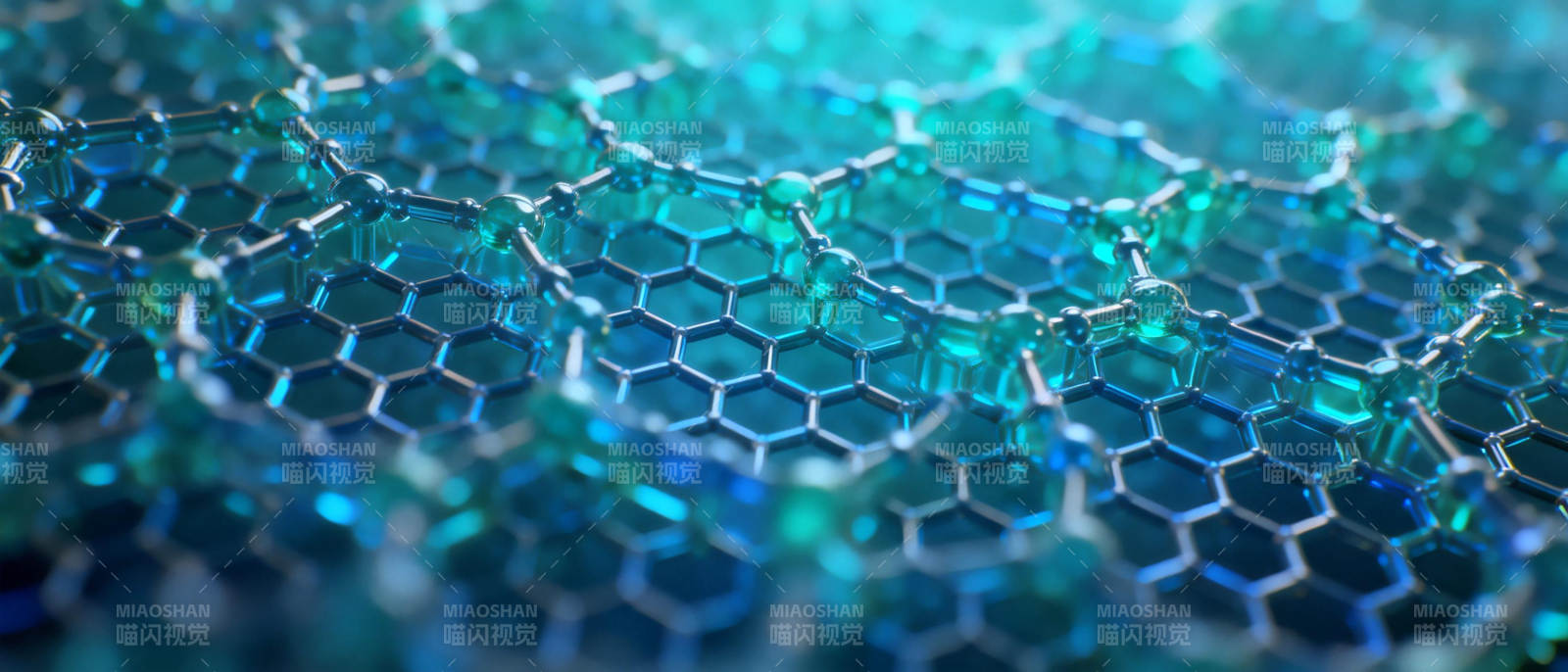 蜂窝蓝光纹理图片