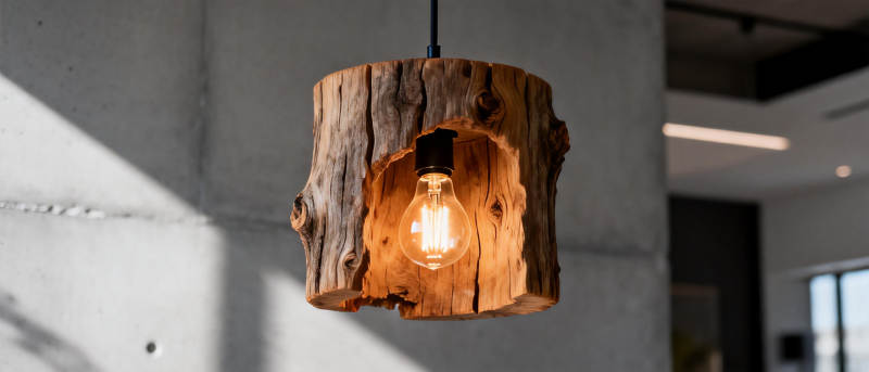 木艺吊灯 自然之美图片