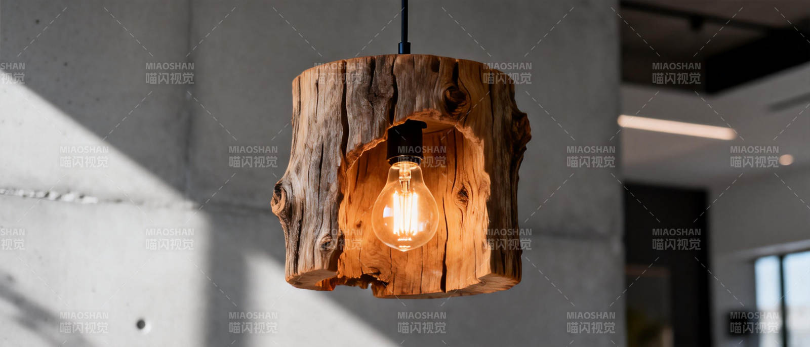 木艺吊灯 自然之美图片