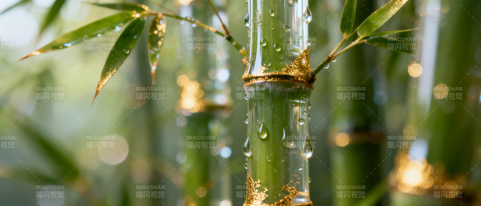 竹露晨光图片