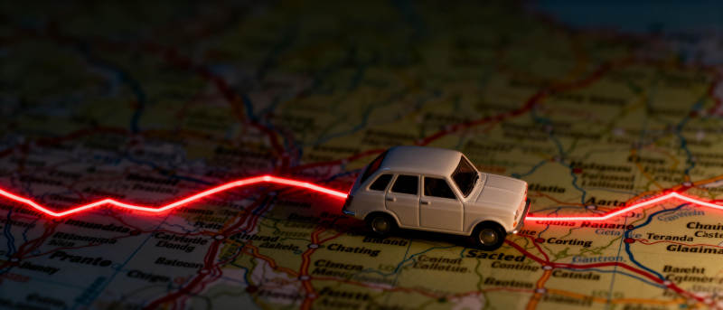 地图上的旅程图片