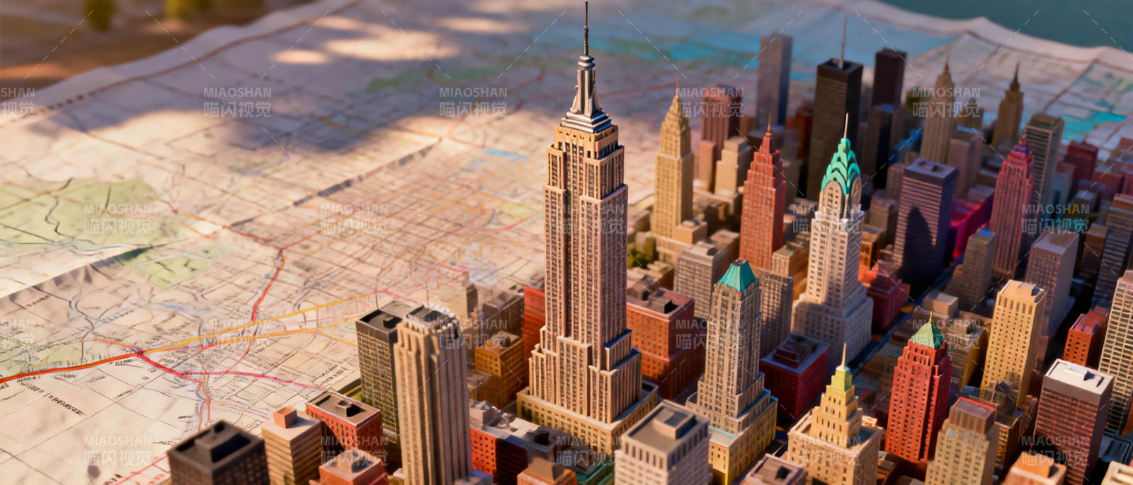 城市模型地图图片