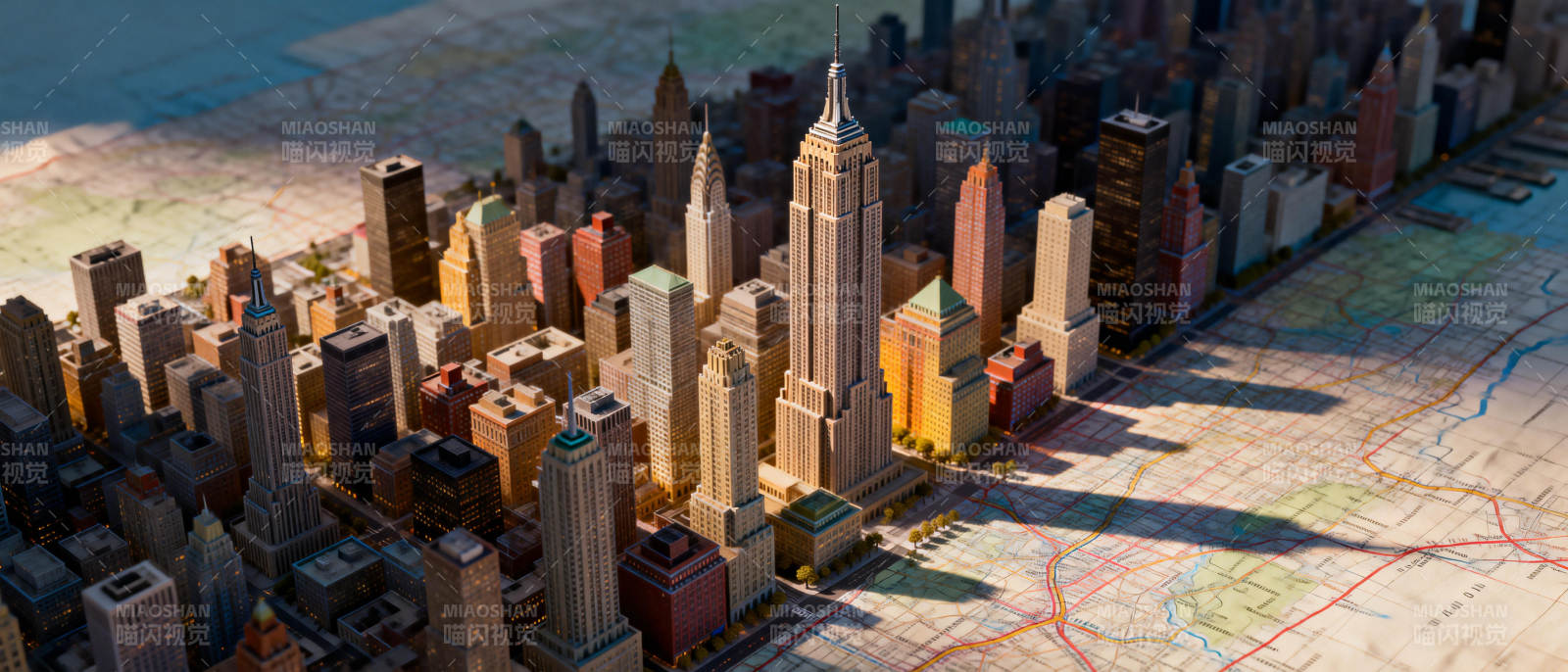 城市天际线模型图片