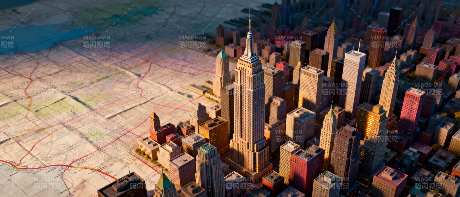 城市模型俯瞰图图片