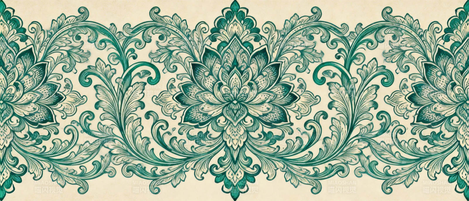 绿叶花纹边框图片
