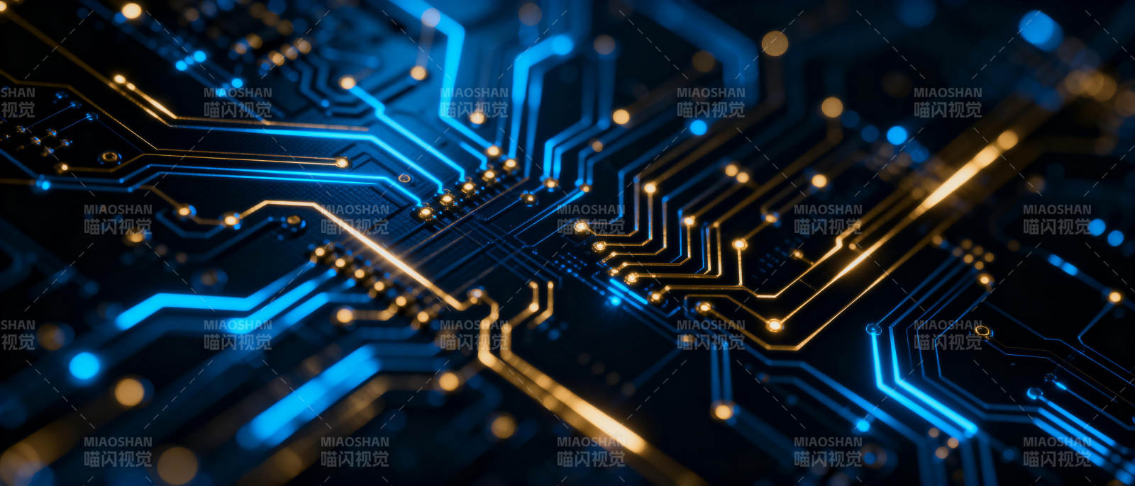 科技电路光影图片
