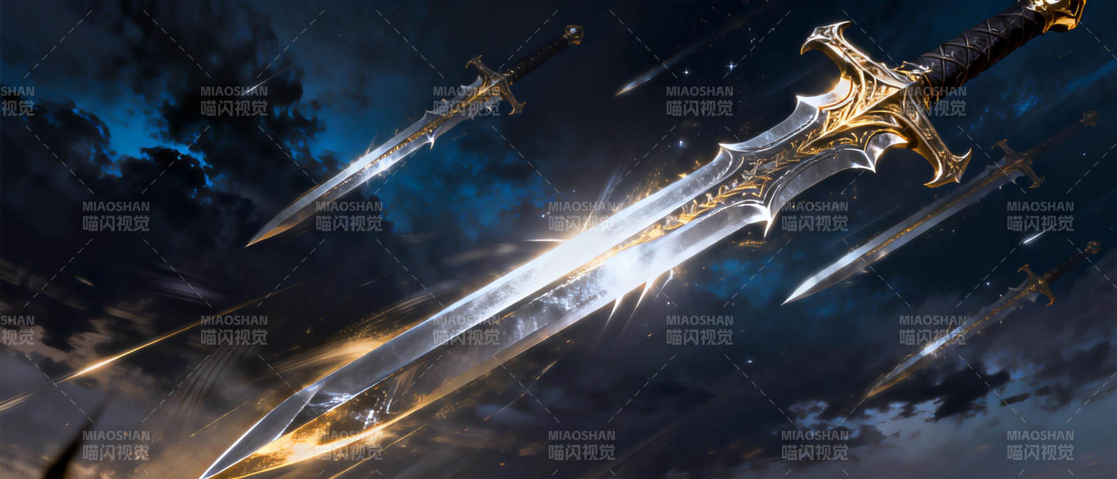 剑光破夜图片