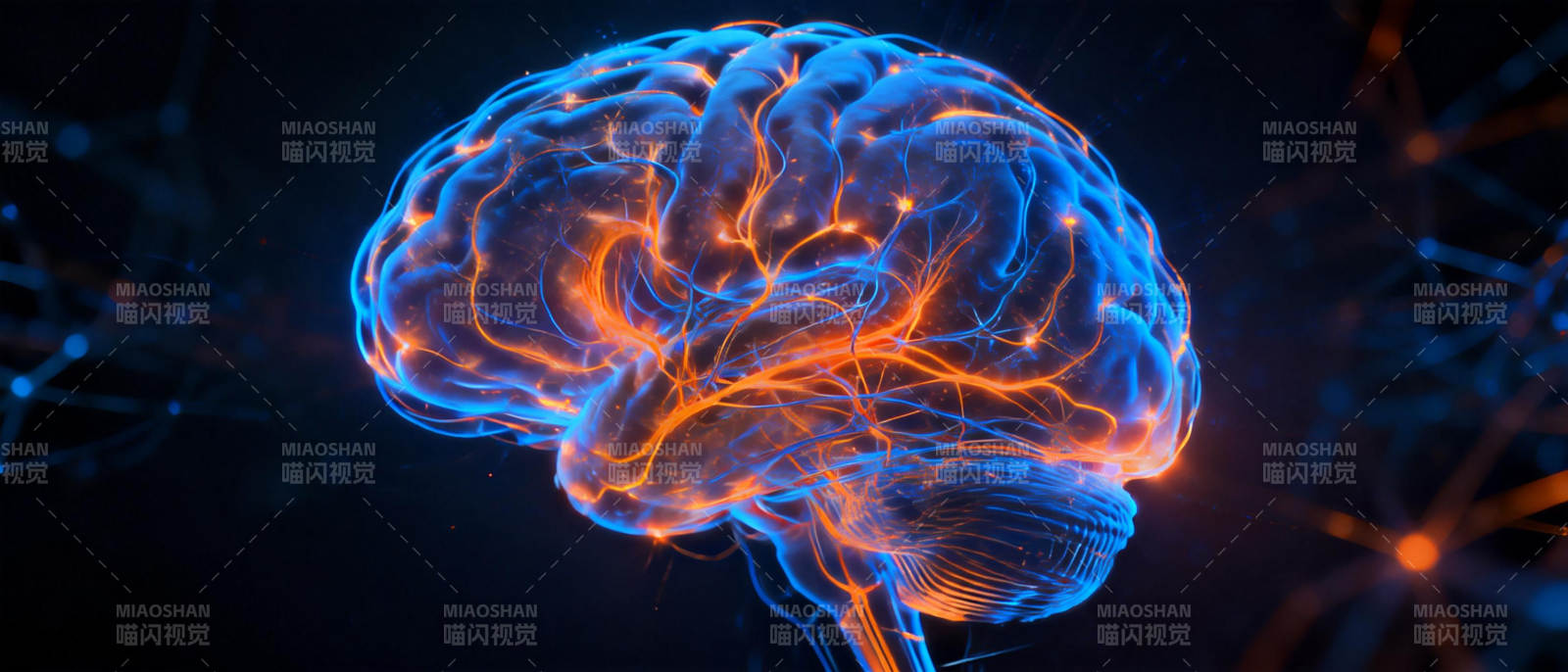脑电图光影交错图片