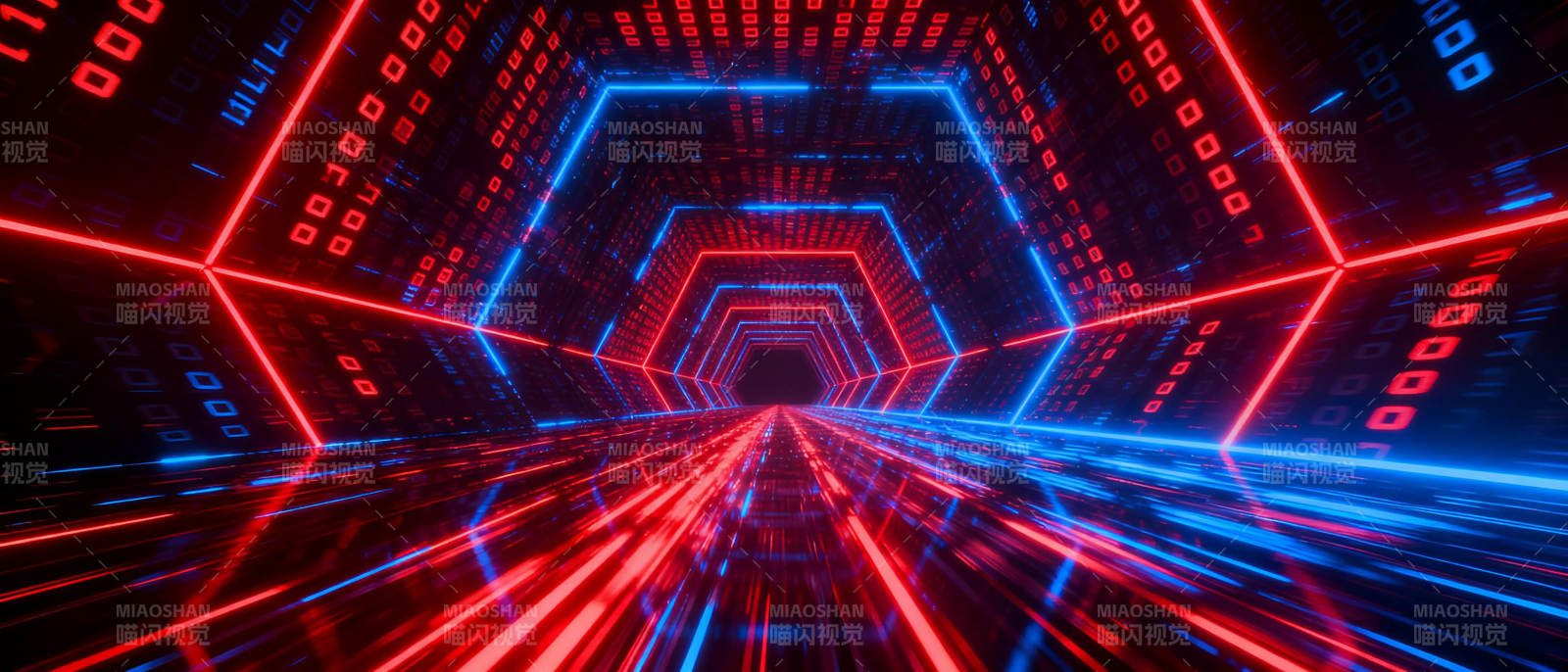 霓虹隧道图片